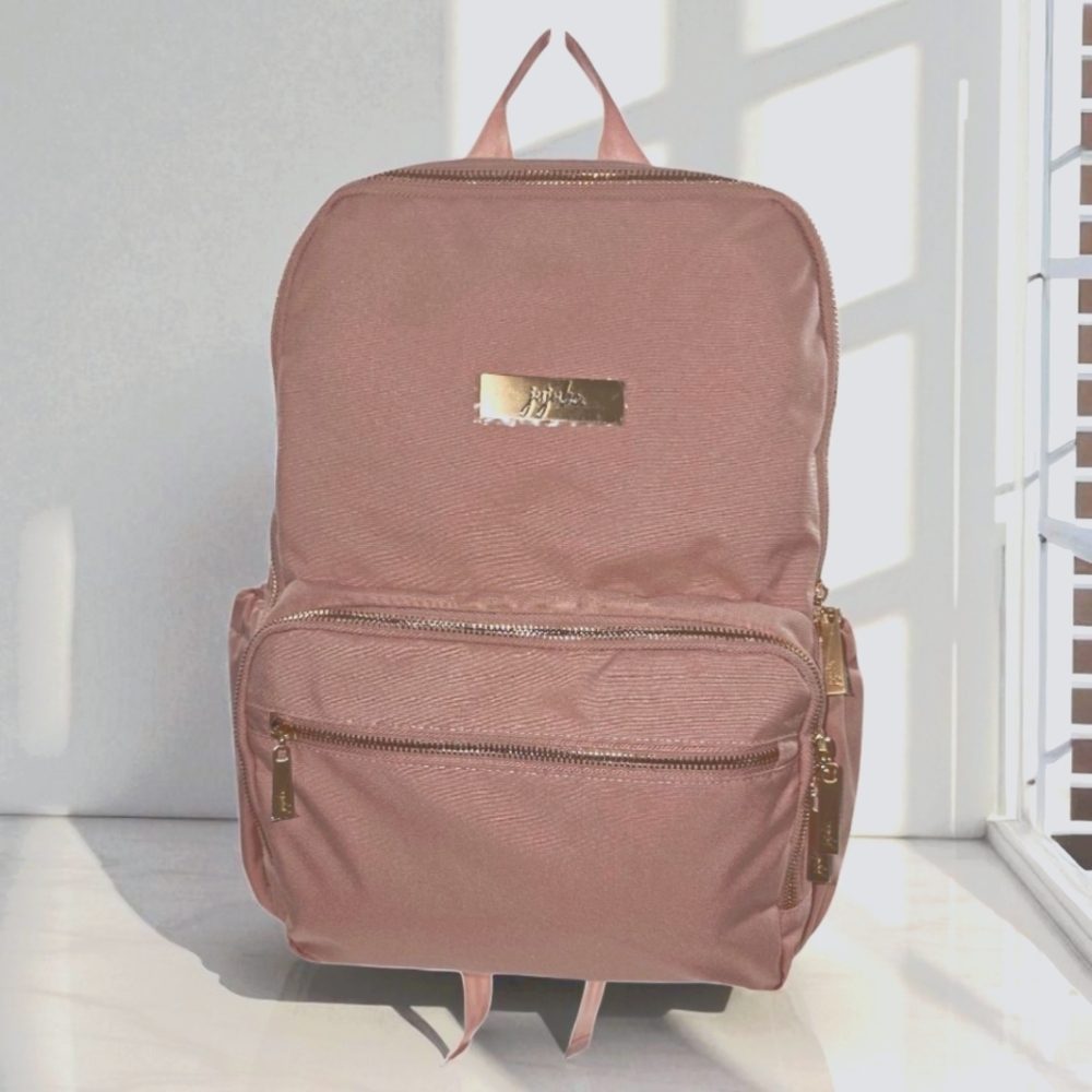 JU-JU-BE ZEALOUS Diaper BAG - Pink Backpack with Adjustable Straps